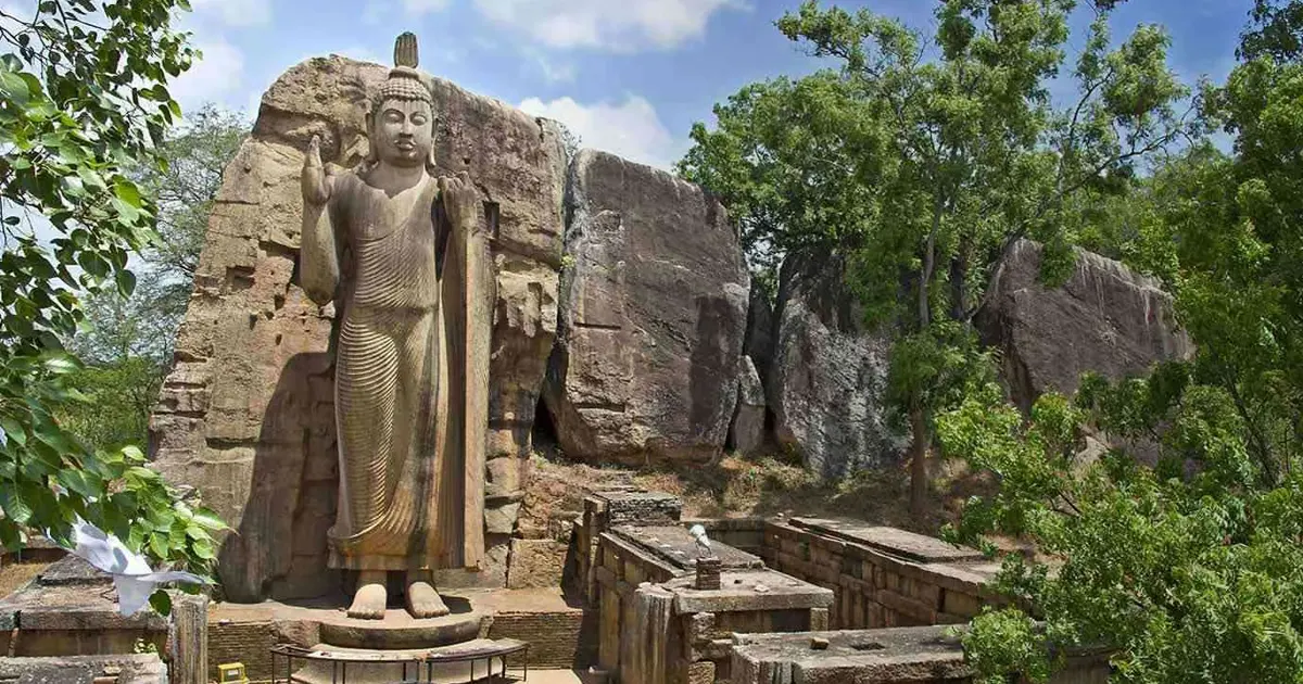 Avukana Buddha Statue - Anuradhapura - The Ancient Sacred City of Sri Lanka