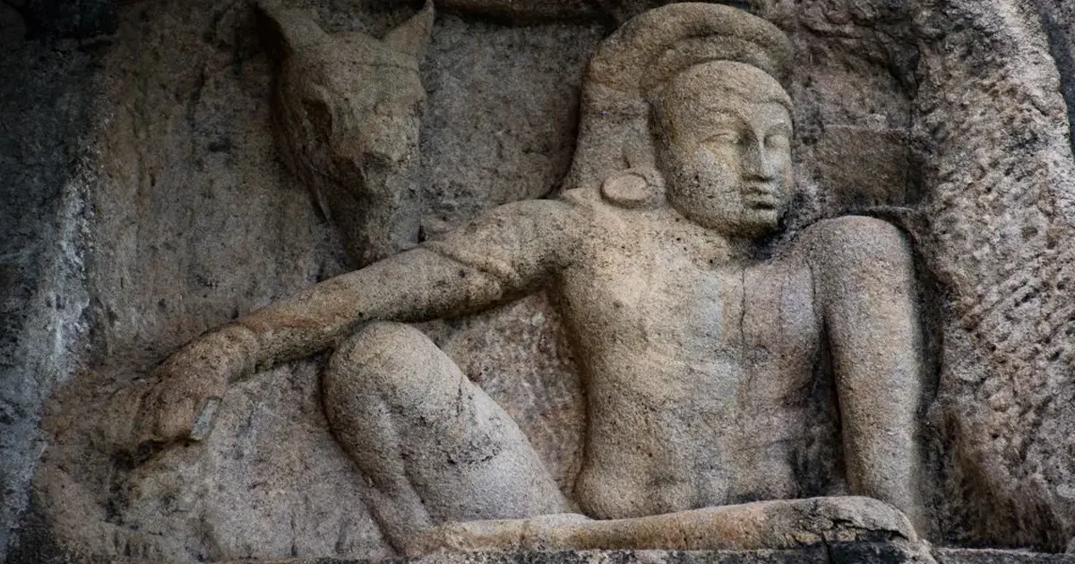 The Man and the horse head Isurumuniya Anuradhapura
