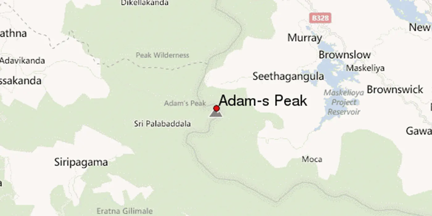 Location of Adam’s Peak